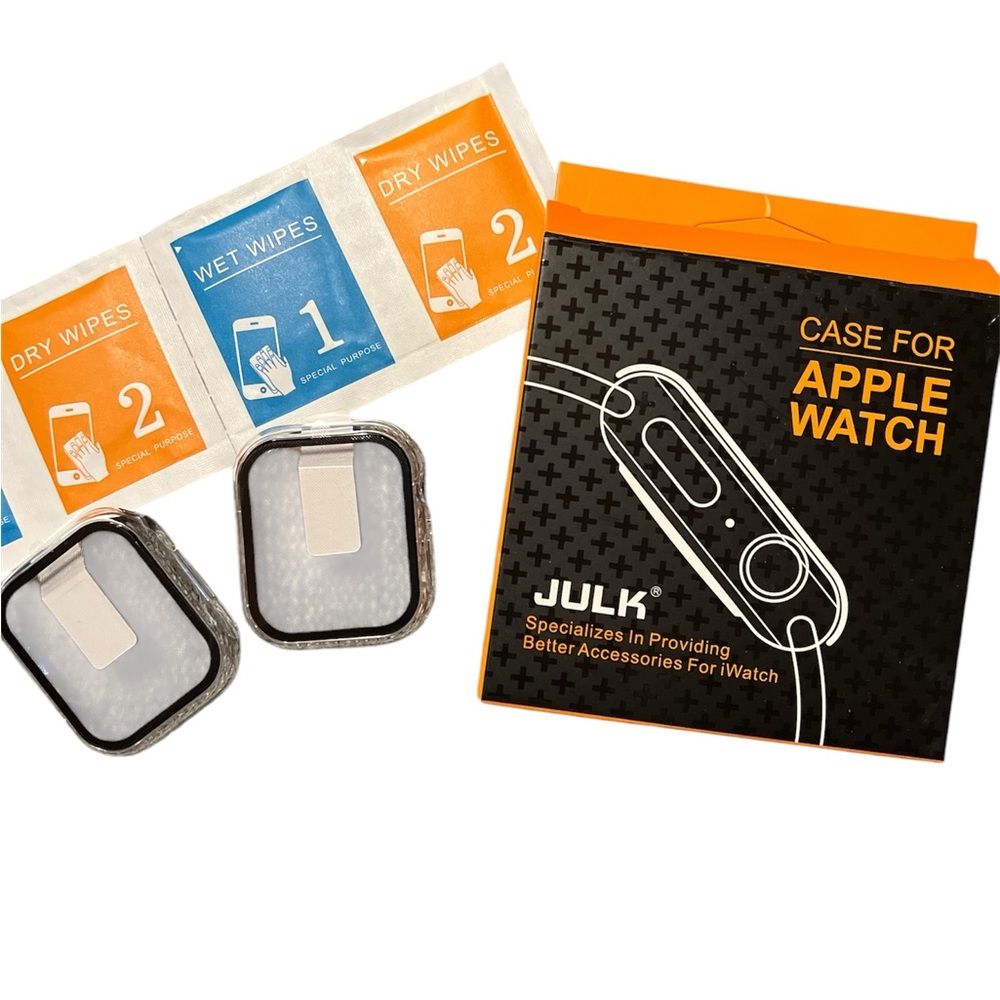 2 pack Julk case for Apple Watch Series 8/7 41mm Hard PC Cases